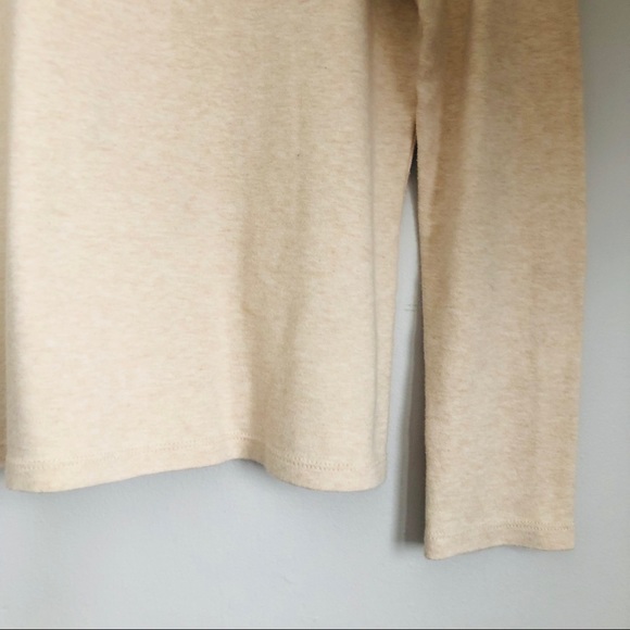 St Johns Bay 100% Cotton Tan Mock Neck Top - Picture 4 of 8